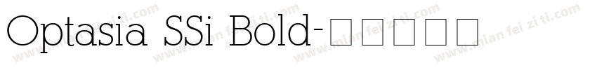 Optasia SSi Bold字体转换